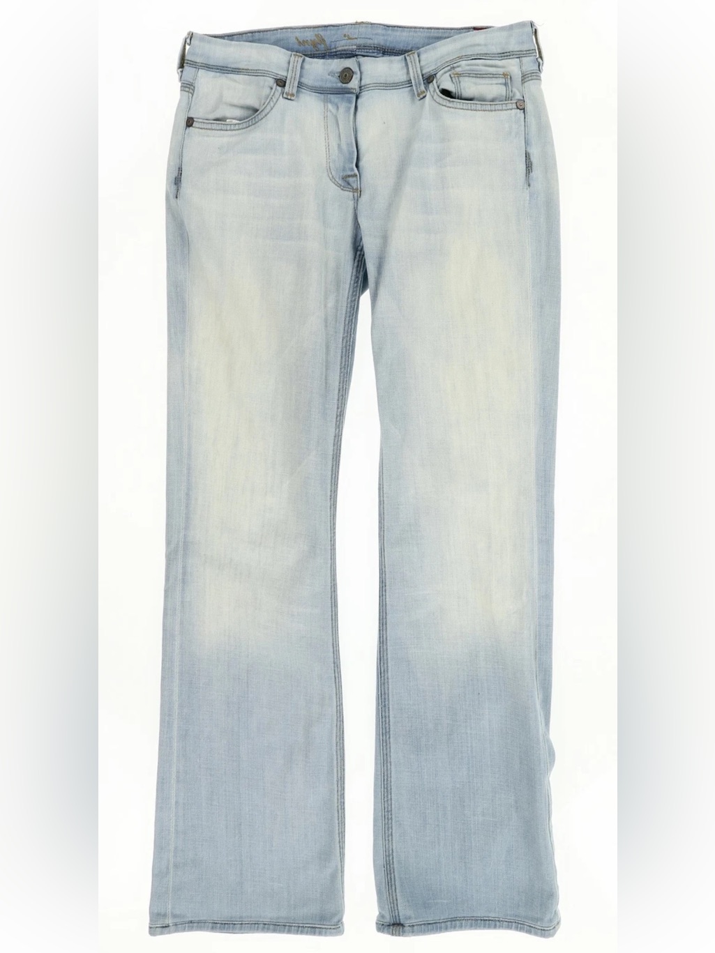 7 For All Mankind Womens 'Flynt' Light Blur Mid-Rise Flared Jeans Blue Size 28